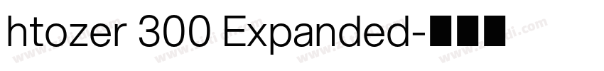 htozer 300 Expanded字体转换